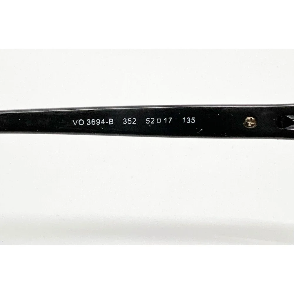 Vogue Eyeglasses Womens Black Rhinestone VO 3694-B 352 52-17-135 52mm